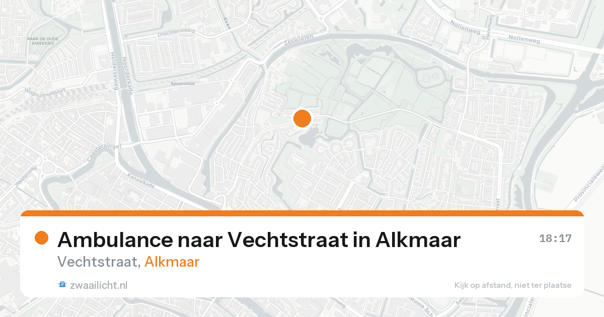 Ambulance naar Vechtstraat in Alkmaar — 23 aug 2026