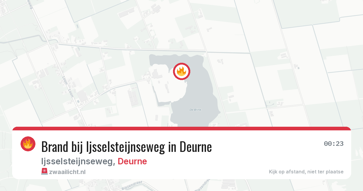 Brand bij Ijsselsteijnseweg in Deurne — 28 mei 2026