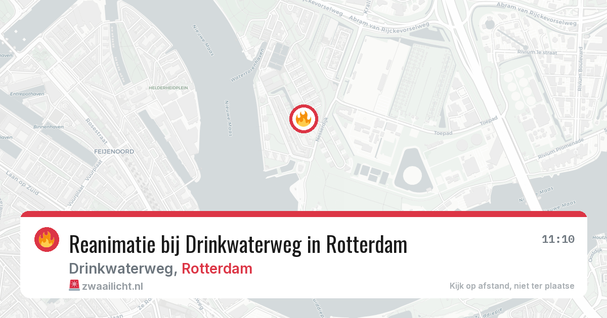 Reanimatie bij Drinkwaterweg in Rotterdam — 30 jun 2026