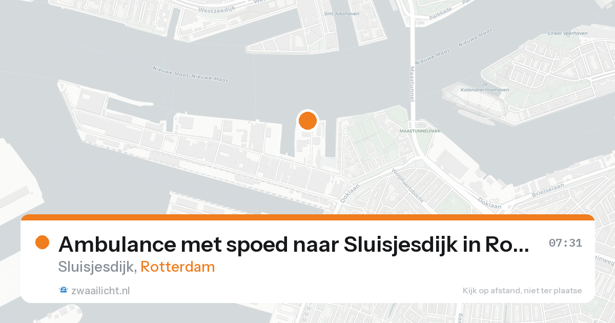 Ambulance met spoed naar Sluisjesdijk in Rotterdam — 30 jun 2026