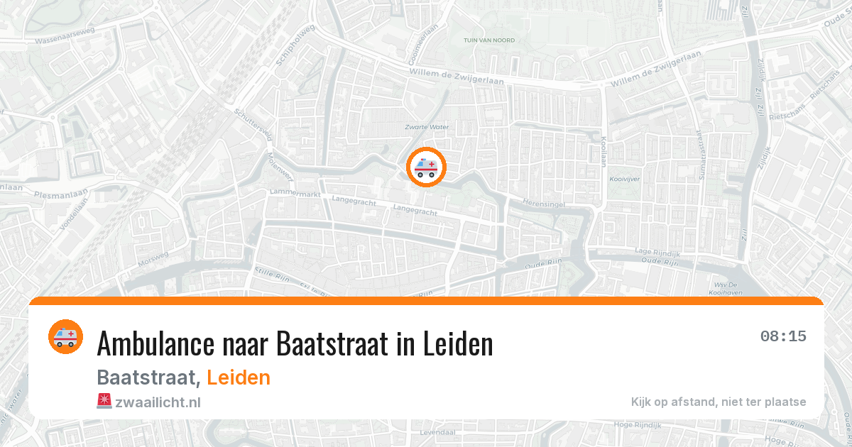 Ambulance naar Baatstraat in Leiden — 5 mei 2026