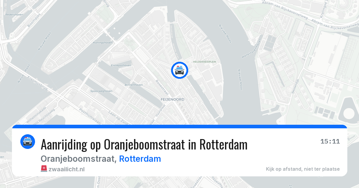 Aanrijding op Oranjeboomstraat in Rotterdam — 21 mei 2026