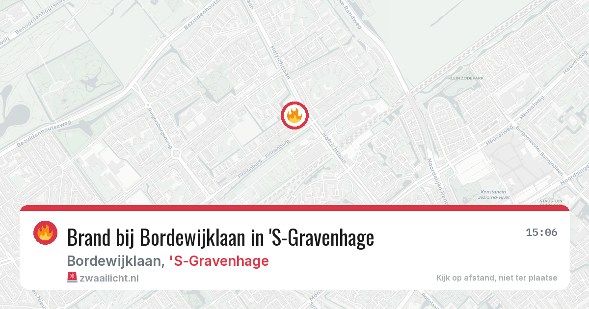 Brand bij Bordewijklaan in 'S-Gravenhage — 28 jul 2026