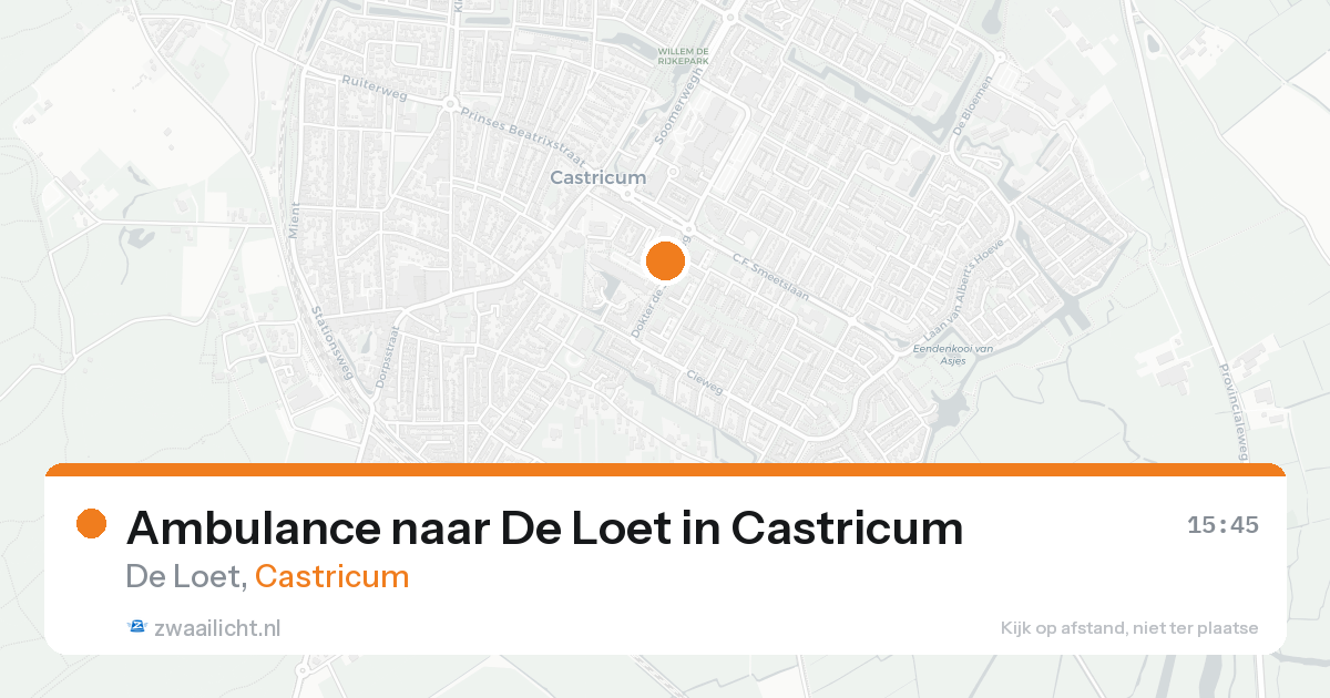 Ambulance naar De Loet in Castricum — 7 feb 2026