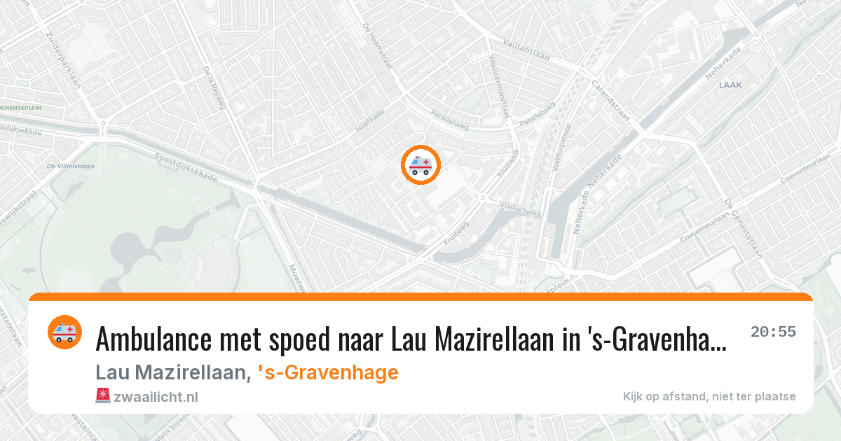Ambulance met spoed naar Lau Mazirellaan in 's-Gravenhage — 7 apr 2026