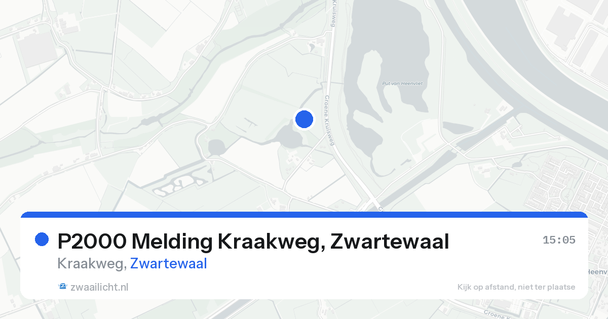 P2000 Melding Kraakweg, Zwartewaal — 25 aug 2026