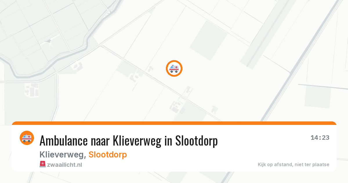 Ambulance naar Klieverweg in Slootdorp — 24 jun 2026