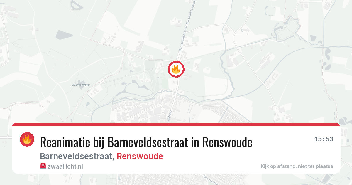 Reanimatie bij Barneveldsestraat in Renswoude — 1 mrt 2026