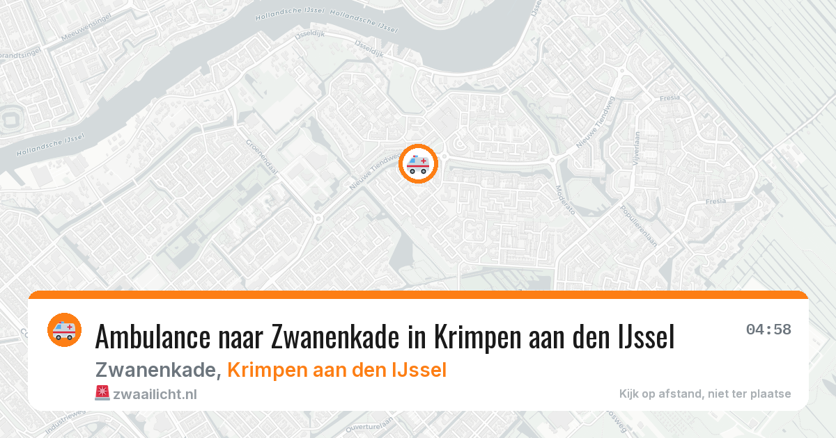 Ambulance naar Zwanenkade in Krimpen aan den IJssel — 7 mrt 2026