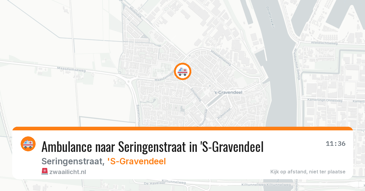 Ambulance naar Seringenstraat in 'S-Gravendeel — 21 jun 2026