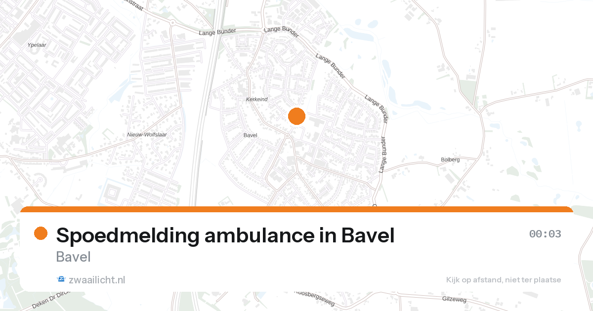 Spoedmelding ambulance in Bavel — 31 jan 2026