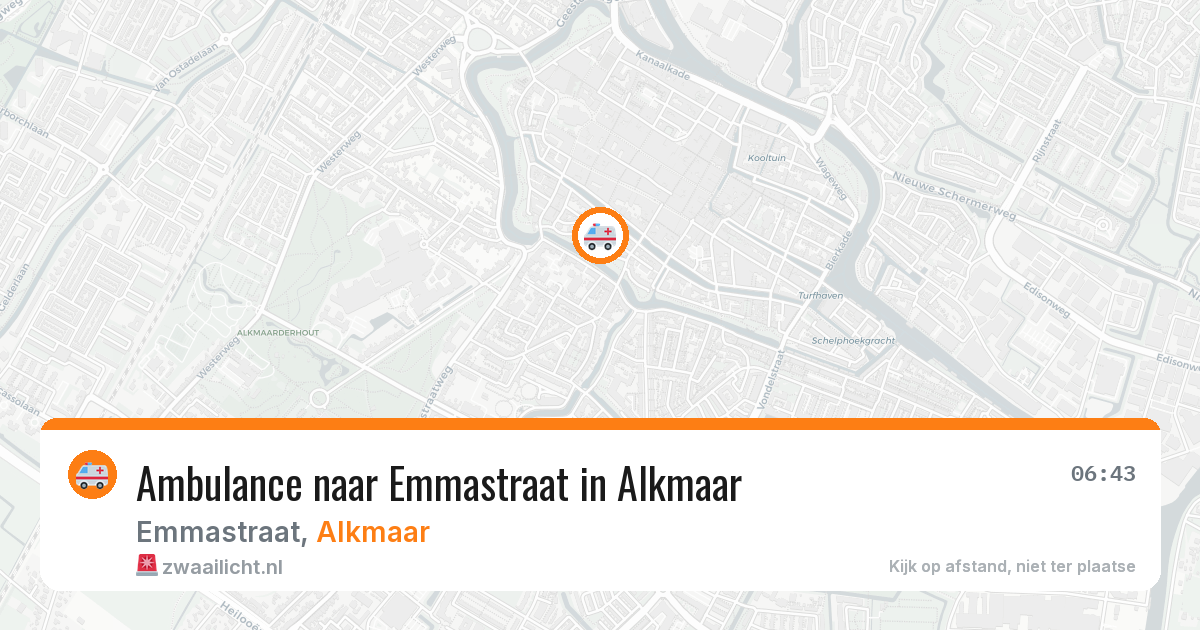 Ambulance naar Emmastraat in Alkmaar — 8 jul 2026