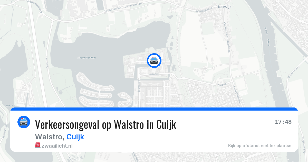 Verkeersongeval op Walstro in Cuijk — 11 apr 2026