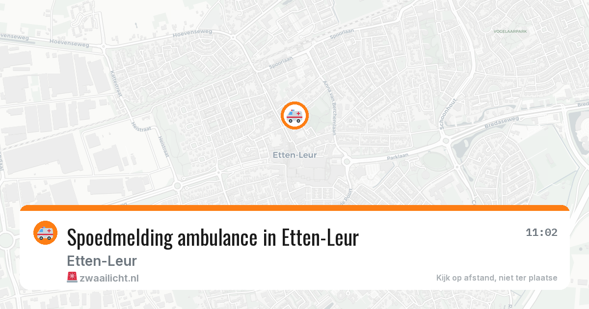 Spoedmelding ambulance in Etten-Leur — 23 jun 2026