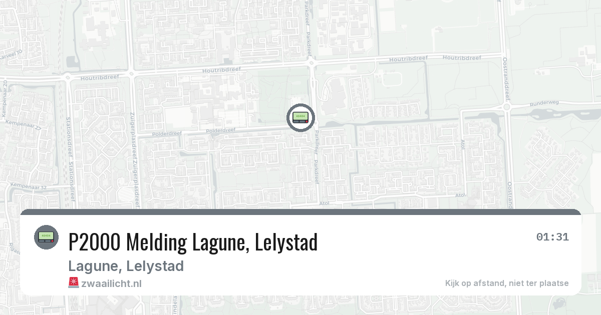 P2000 Melding Lagune, Lelystad — 26 feb 2026