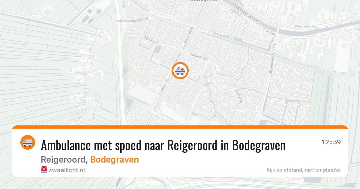 Ambulance met spoed naar Reigeroord in Bodegraven — 17 jan 2026