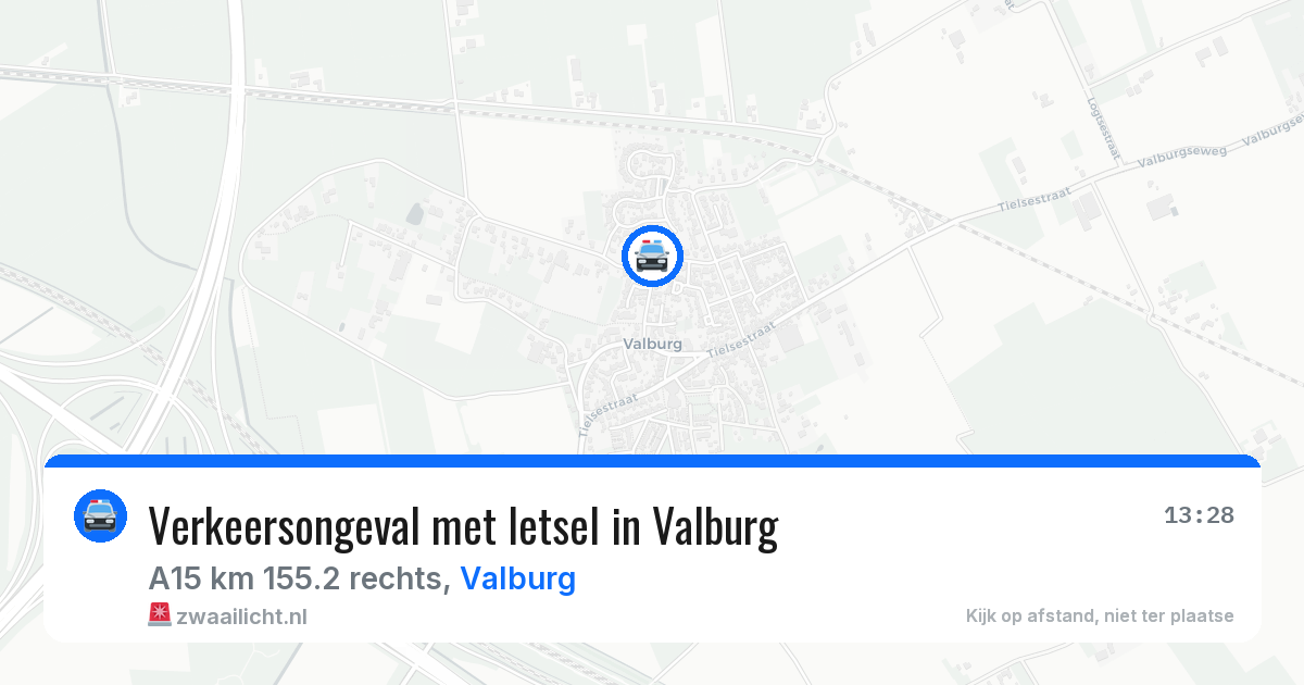 Verkeersongeval met letsel in Valburg — 7 jun 2026