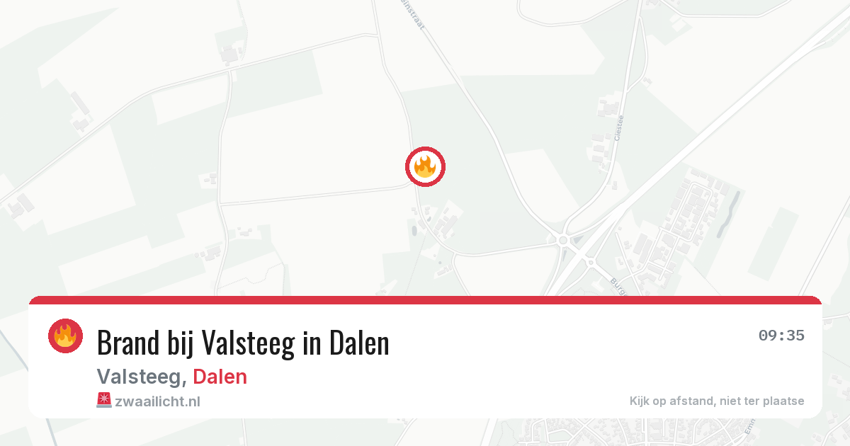 Brand bij Valsteeg in Dalen — 20 jun 2026