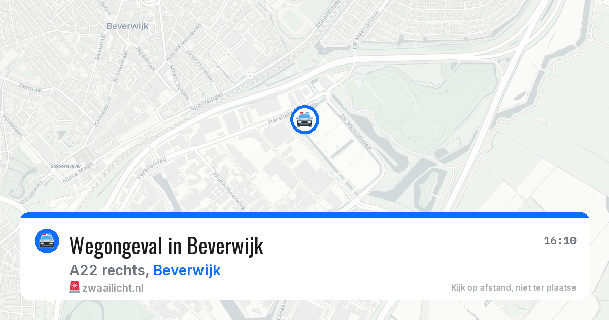 Wegongeval in Beverwijk — 28 mei 2026