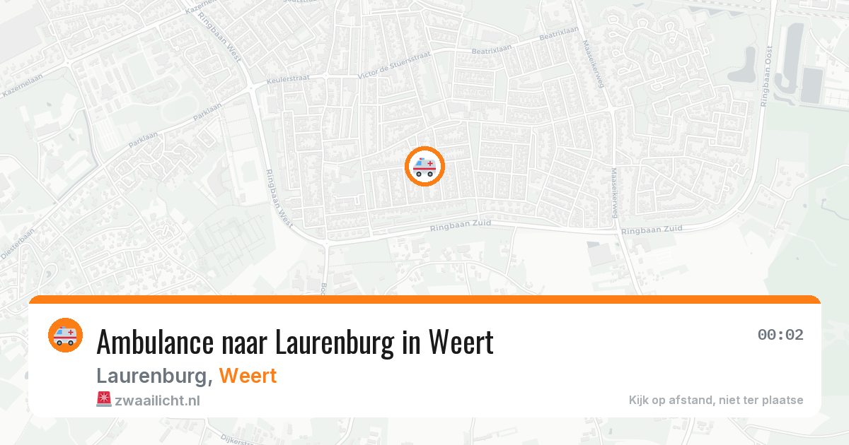 Ambulance naar Laurenburg in Weert — 11 jul 2026