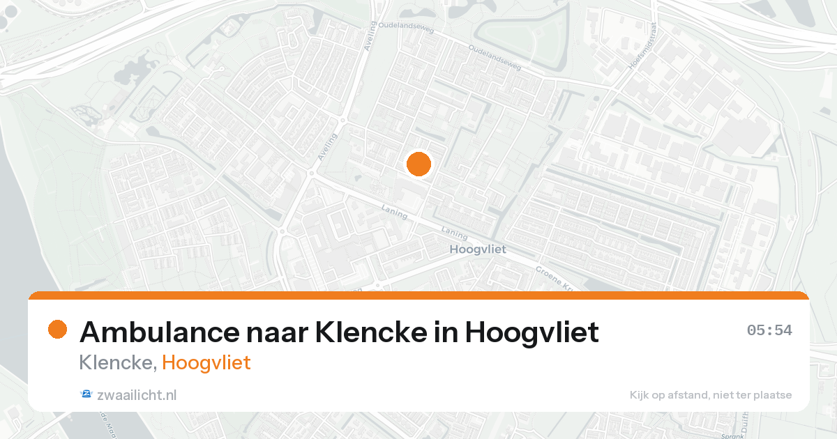Ambulance naar Klencke in Hoogvliet — 8 feb 2026