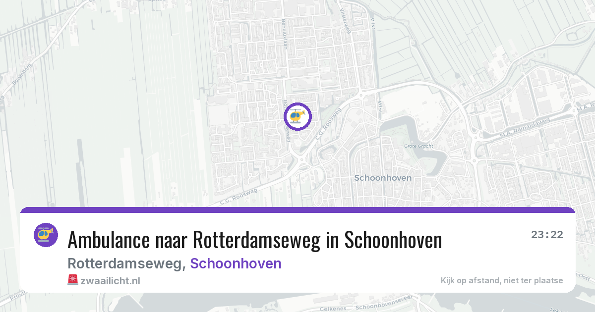 Ambulance naar Rotterdamseweg in Schoonhoven — 11 jul 2026