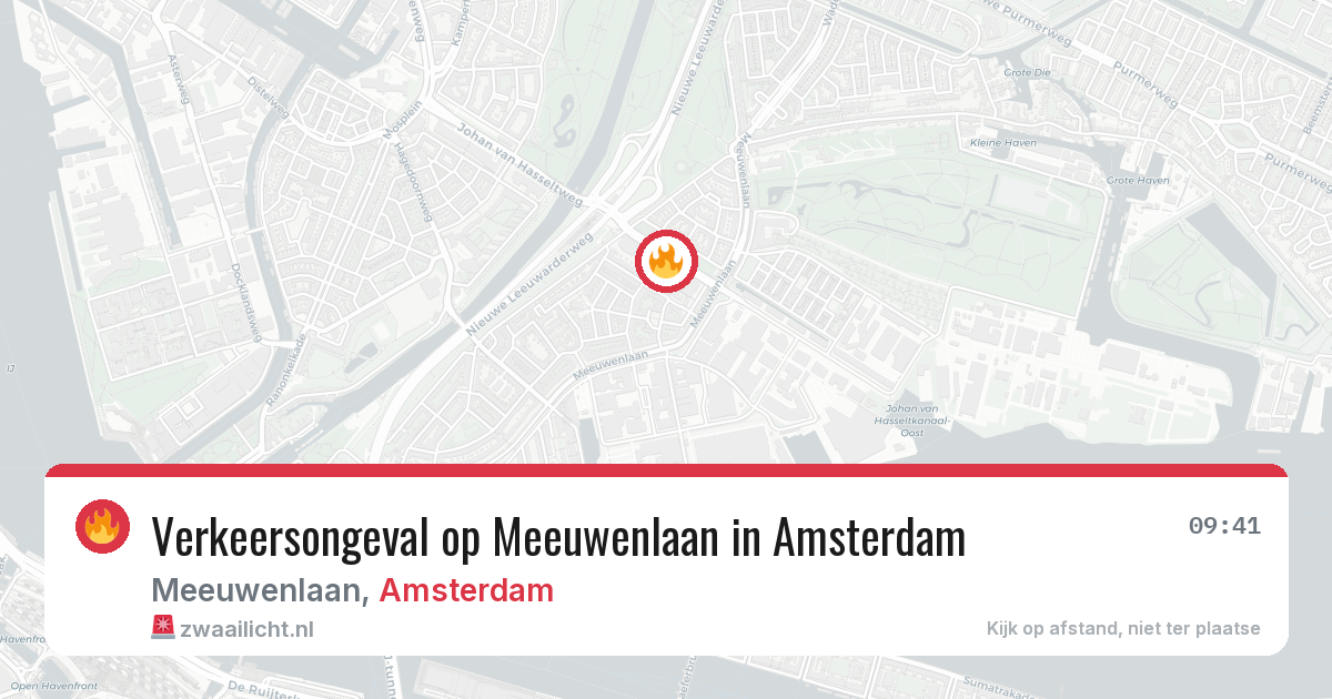 Verkeersongeval op Meeuwenlaan in Amsterdam — 8 apr 2026