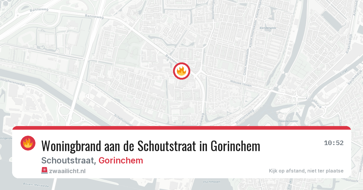 Woningbrand aan de Schoutstraat in Gorinchem — 23 feb 2026