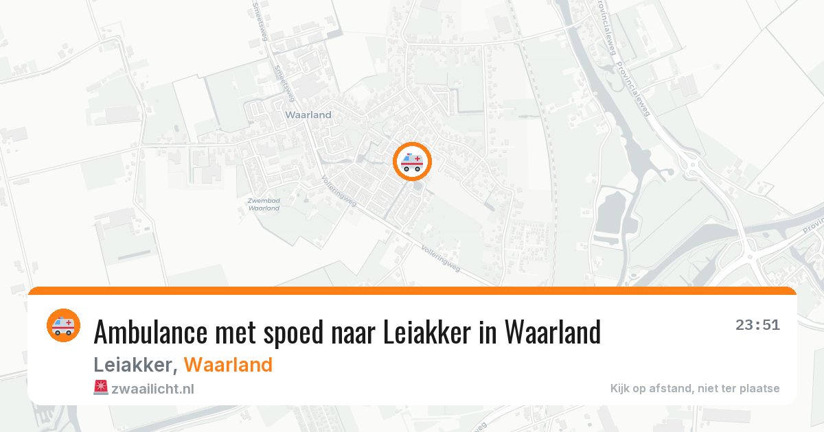Ambulance met spoed naar Leiakker in Waarland — 29 jan 2026