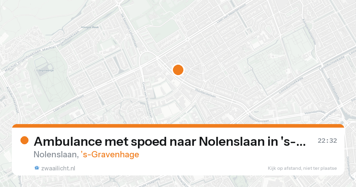 Ambulance met spoed naar Nolenslaan in 's-Gravenhage — 30 jan 2026
