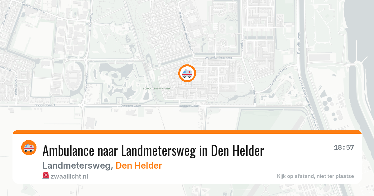 Ambulance naar Landmetersweg in Den Helder — 14 jul 2026