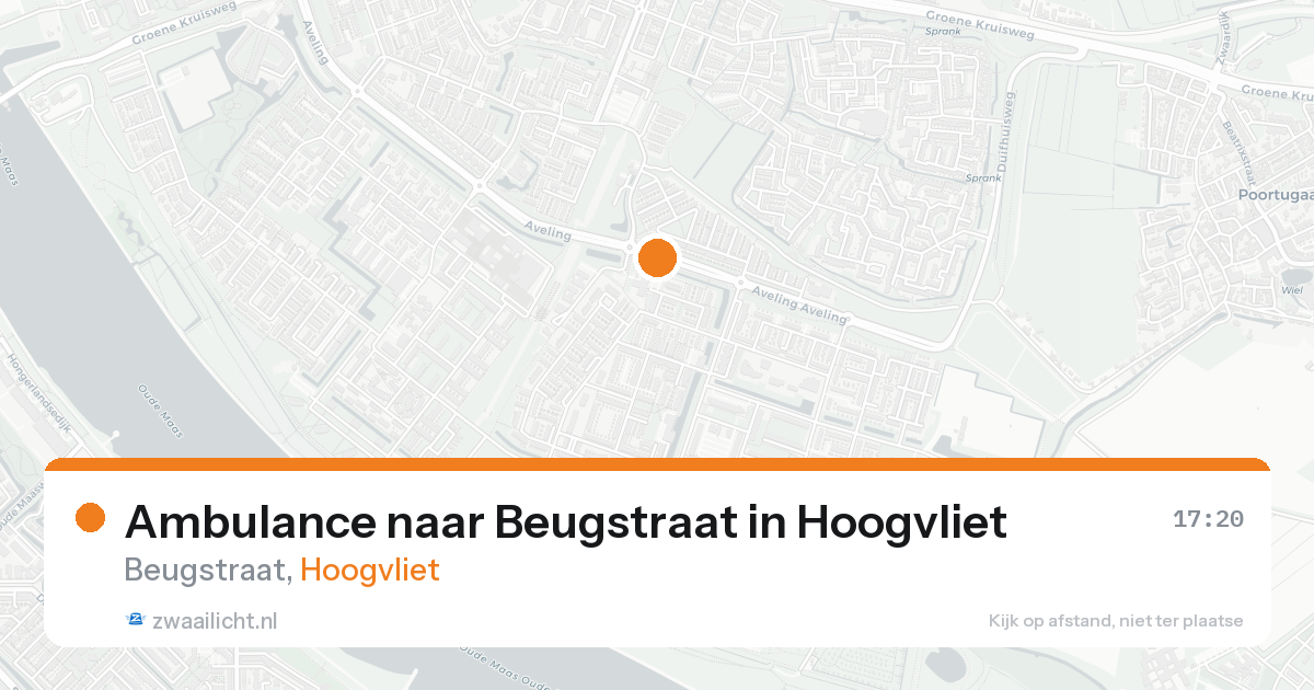 Ambulance naar Beugstraat in Hoogvliet — 30 mei 2026