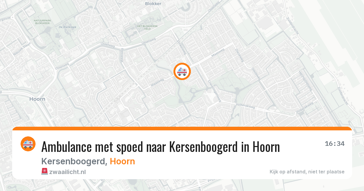 Ambulance met spoed naar Kersenboogerd in Hoorn — 27 feb 2026