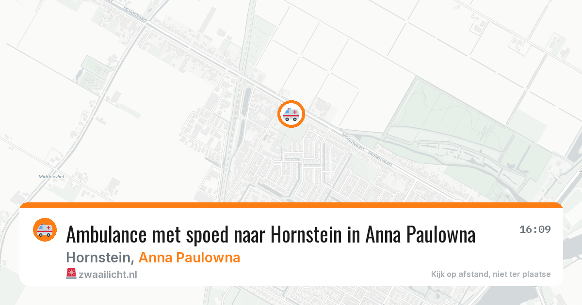 Ambulance met spoed naar Hornstein in Anna Paulowna — 15 mrt 2026