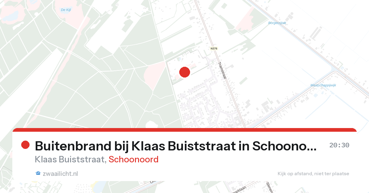 Buitenbrand bij Klaas Buiststraat in Schoonoord — 11 aug 2026