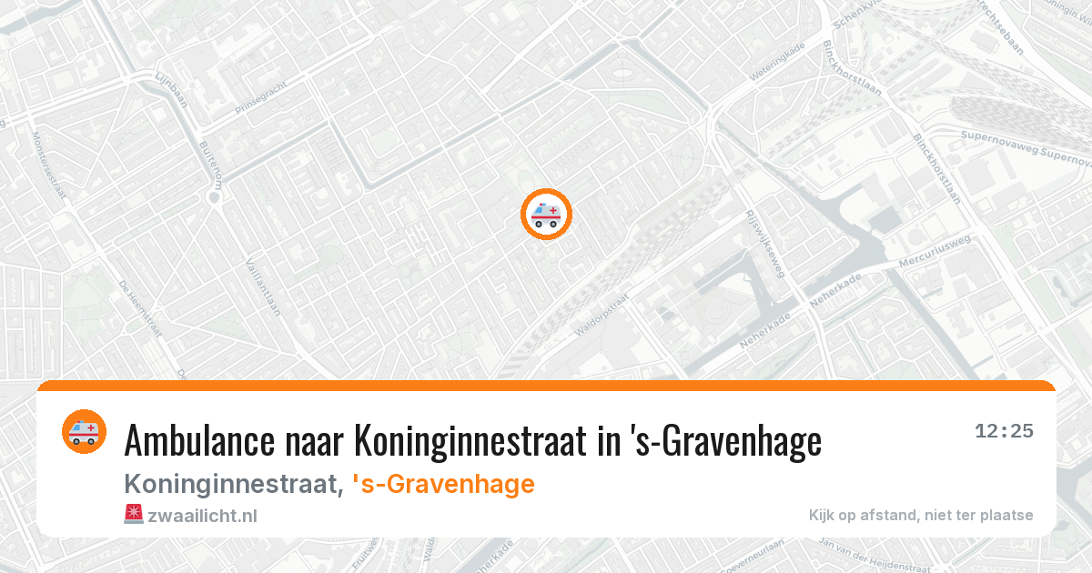 Ambulance naar Koninginnestraat in 's-Gravenhage — 15 jun 2026