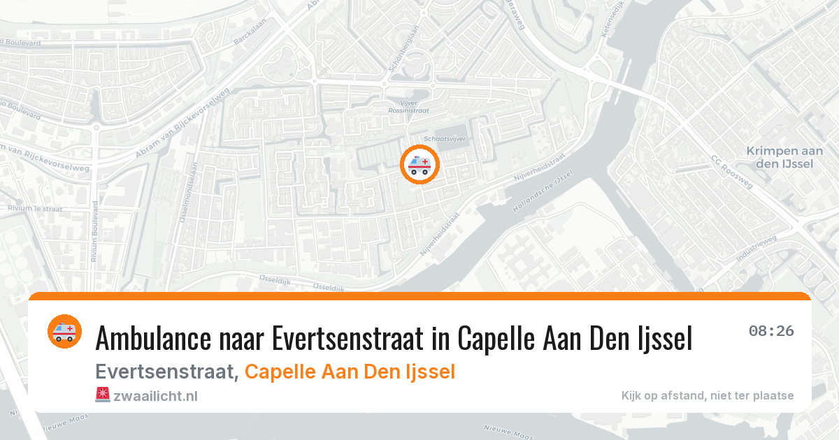 Ambulance naar Evertsenstraat in Capelle Aan Den Ijssel — 28 apr 2026