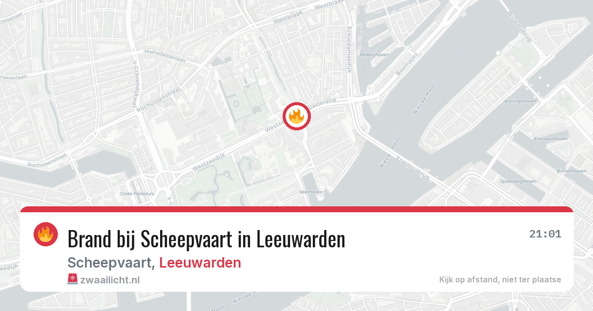 Brand bij Scheepvaart in Leeuwarden — 4 aug 2026