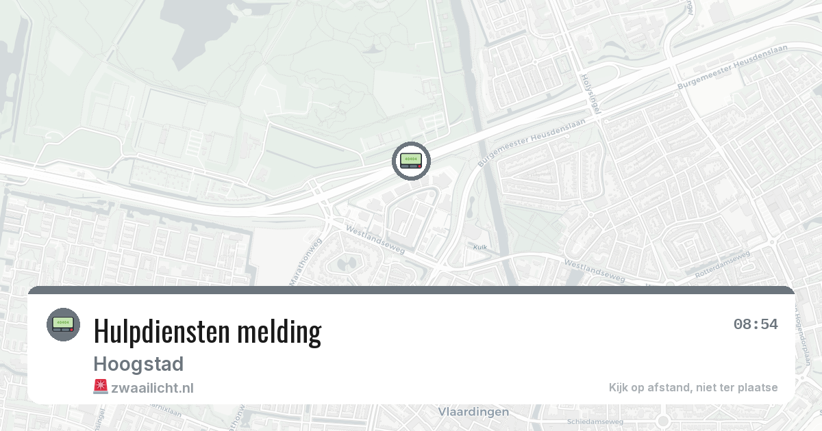 Hulpdiensten melding — 9 feb 2026