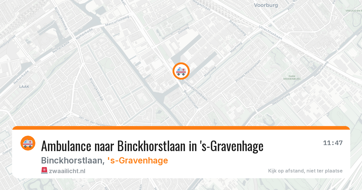 Ambulance naar Binckhorstlaan in 's-Gravenhage — 7 apr 2026
