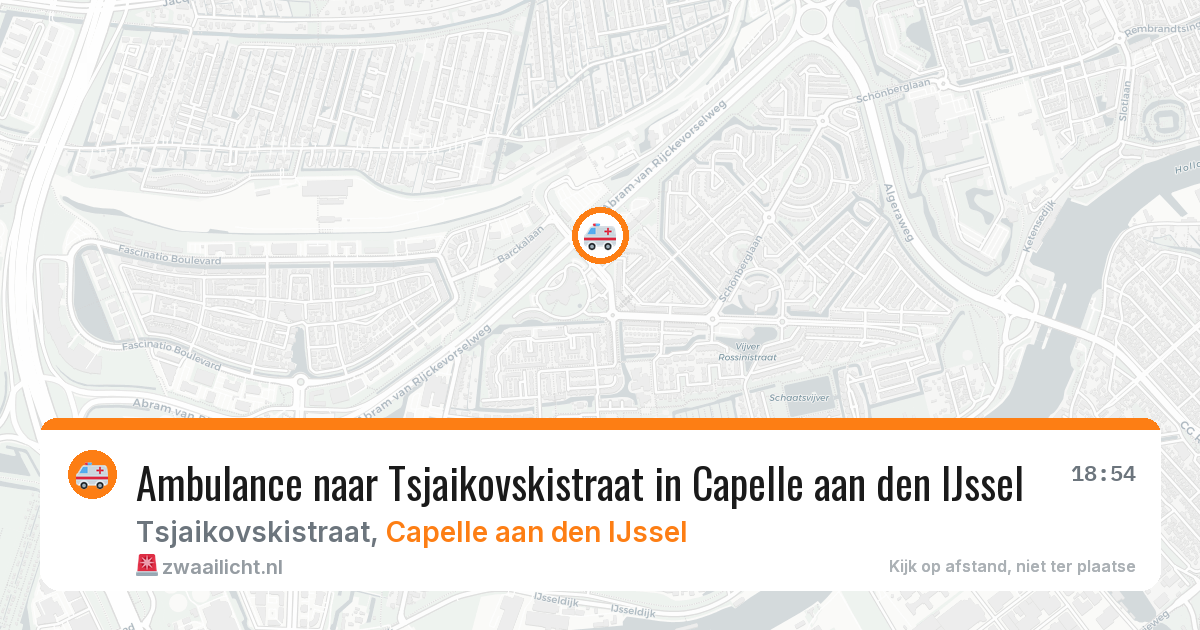 Ambulance naar Tsjaikovskistraat in Capelle aan den IJssel — 11 apr 2026