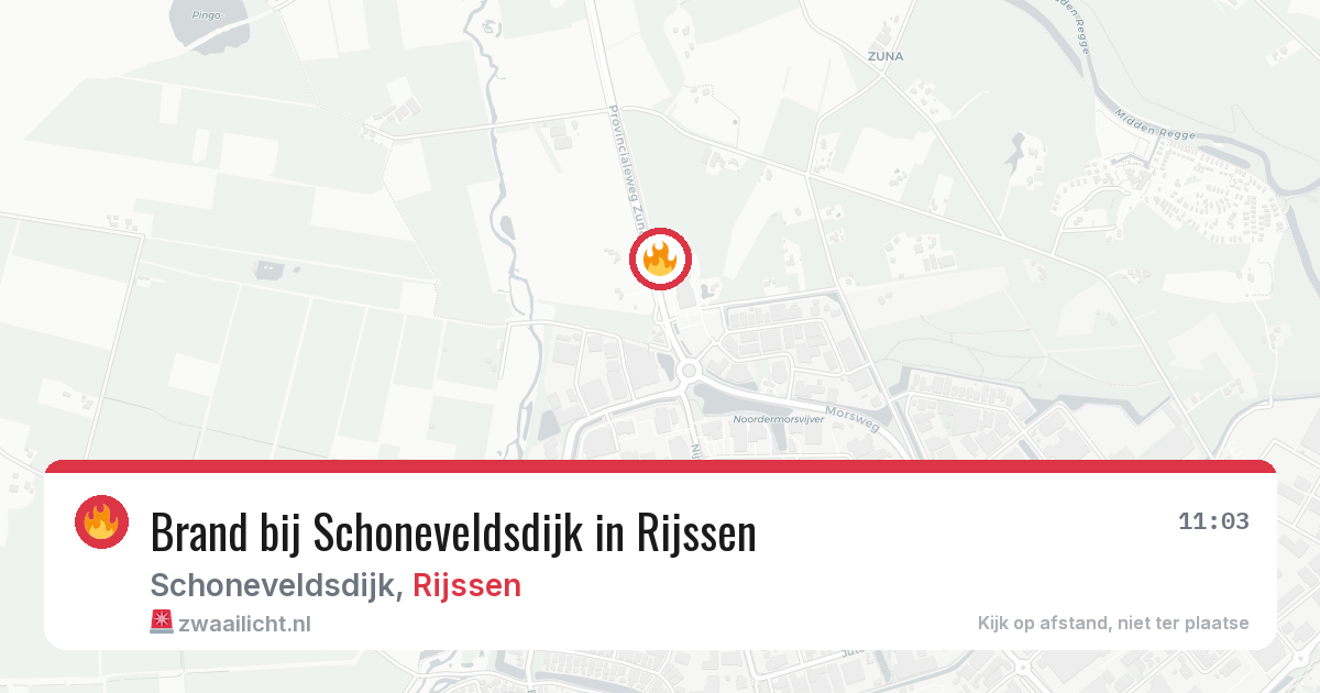 Brand bij Schoneveldsdijk in Rijssen — 4 jul 2026