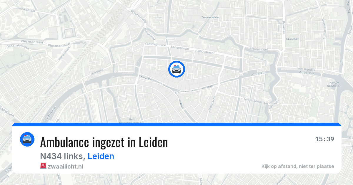 Ambulance ingezet in Leiden — 11 mei 2026