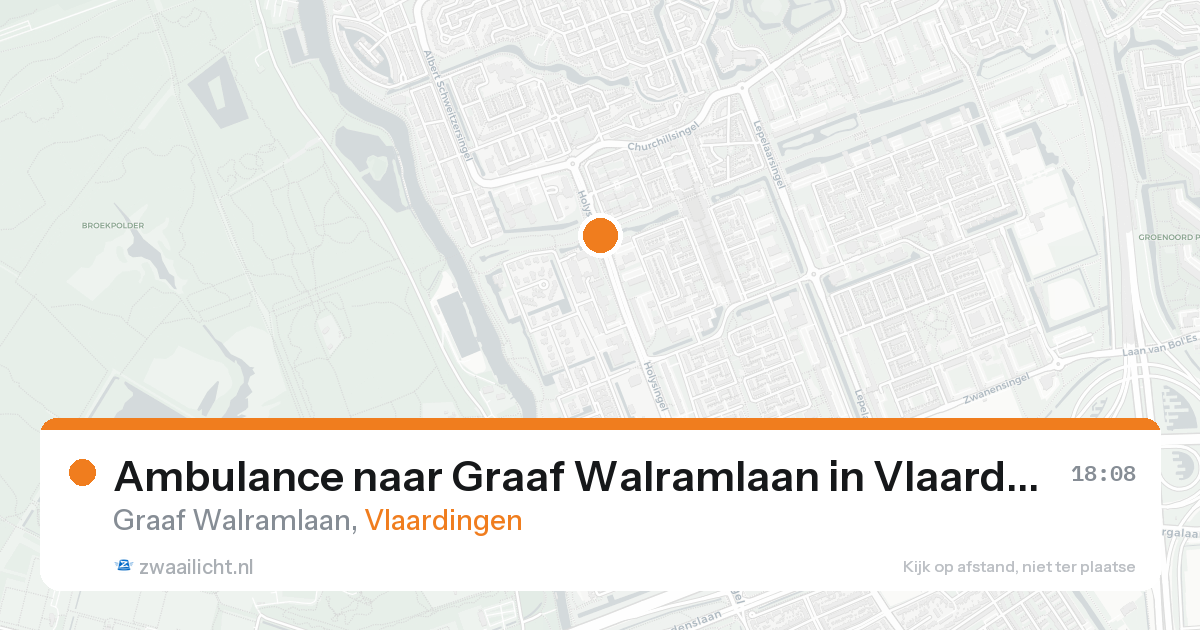 Ambulance naar Graaf Walramlaan in Vlaardingen — 15 jul 2026