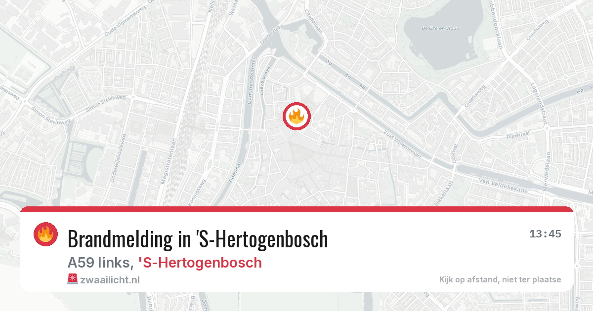 Brandmelding in 'S-Hertogenbosch — 31 mei 2026
