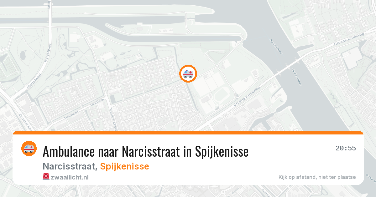 Ambulance naar Narcisstraat in Spijkenisse — 20 jun 2026