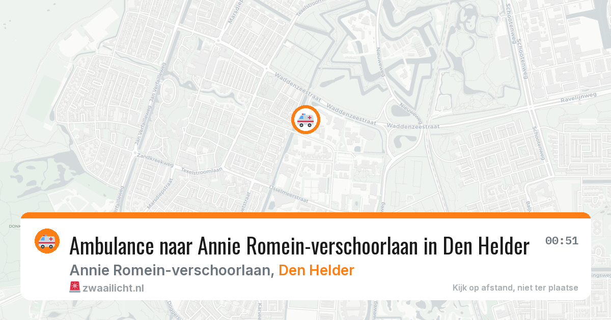 Ambulance naar Annie Romein-verschoorlaan in Den Helder — 3 mei 2026