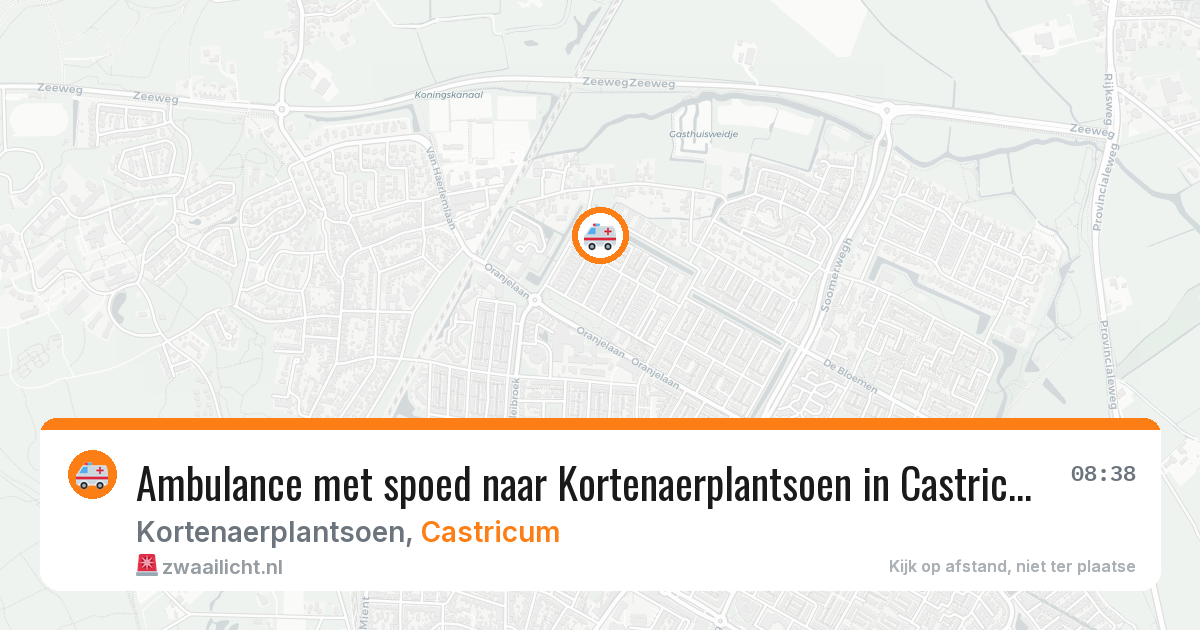 Ambulance met spoed naar Kortenaerplantsoen in Castricum — 27 mei 2026