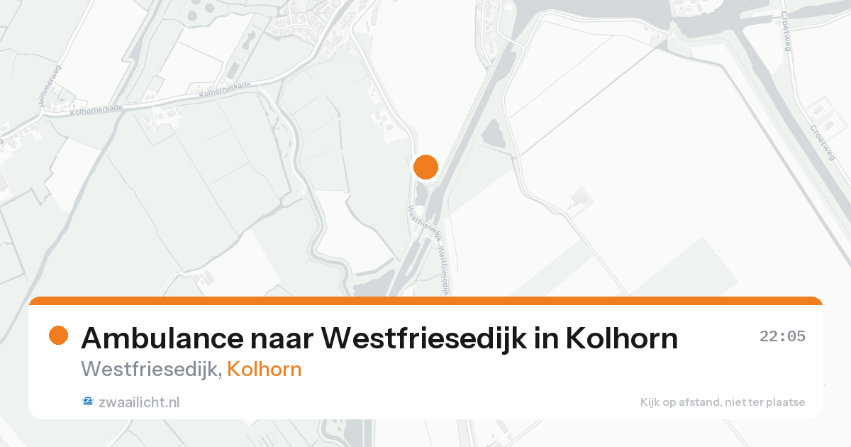 Ambulance naar Westfriesedijk in Kolhorn — 30 jan 2026