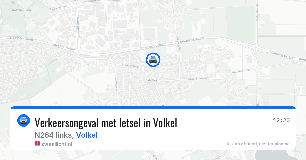 Verkeersongeval met letsel in Volkel — 19 jul 2026
